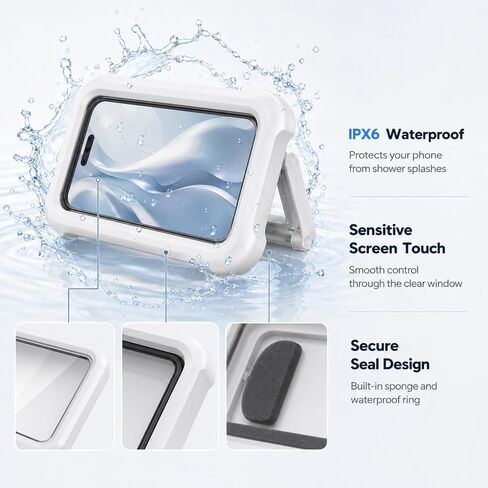 Waterproof Phone Holder for Shower White in Saudi Arabia