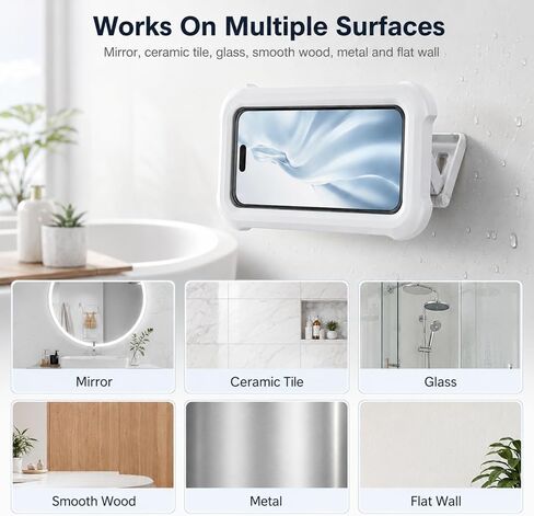 Waterproof Phone Holder for Shower White in Saudi Arabia