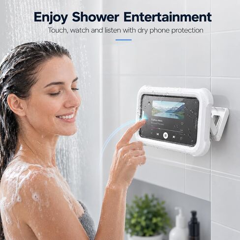Waterproof Phone Holder for Shower White in Saudi Arabia