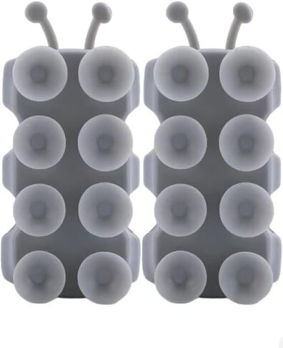 2PCS Silicone Shower Head Holder, Snail Shape Shower Head Suction Cup Holder, Relocatable Wall Shower Head Holder, Without Drilling Adhesive Mount Bracket, Strong Suction in Kuwait
