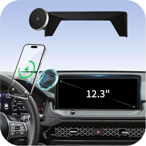 Phone Mount for Nissan Rogue S/SV/Rock Creek (2021-2026,Fit 8inch ONLY), Altima Platinum (2019-2025), Sentra SR/SV (2020-25), 15W Wireless Charger, Magnetic Phone Holder, 360°, Magsafe, Hands Free in Saudi Arabia