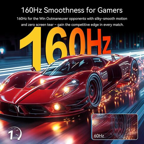 27 Inch 4K Monitor with Webcam - 160Hz UHD 3840x2160 IPS Vertical Gaming Monitor with Pop-Up 3MP Webcam, Speakers & Microphone, HDMI/DP/USB-C, VESA, for Gaming Design Home Office in Kuwait