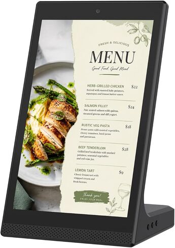 10.1 Inch Android Digital Signage Display, Tabletop Touchscreen Kiosk, Countertop Digital Menu Board with WiFi USB, Desktop Advertising Screen for Restaurants, Retail, Reception in Saudi Arabia