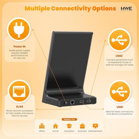 10.1 Inch Android Digital Signage Display, Tabletop Touchscreen Kiosk, Countertop Digital Menu Board with WiFi USB, Desktop Advertising Screen for Restaurants, Retail, Reception in Saudi Arabia