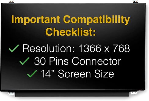 Replacement Screen for LTN140AT29 30 Pins HD 1366x768 with Tools in Kuwait