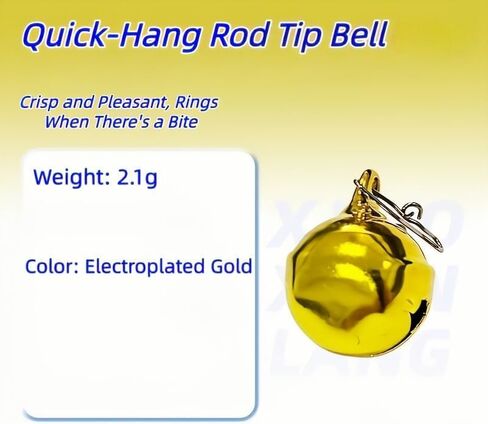 Fishing Bells, 10 Pack Dual Alert Fish Bite Alarm Bells, Clip On Fishing Rod Bells, Sensitive Bite Indicator, Portable Loud Warning Bells, Perfect for Night Fishing Ice Fishing Outdoor Angling in Kuwait