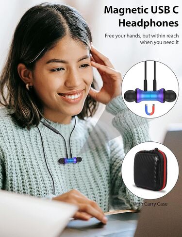 USB C in Ear Earbuds for iPhone 17 Pro Max 16 Plus 15 Pro Purple in Kuwait