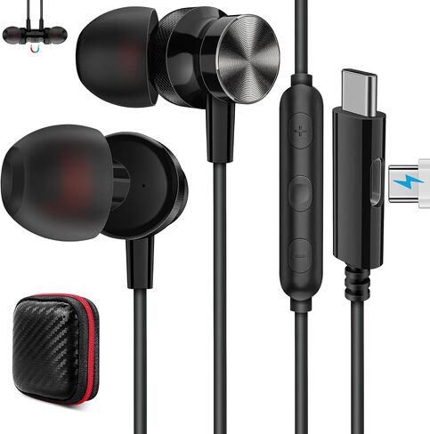 USB C Headphones Wired for iPhone 17 16 Pro Max with Charging Port in Kuwait