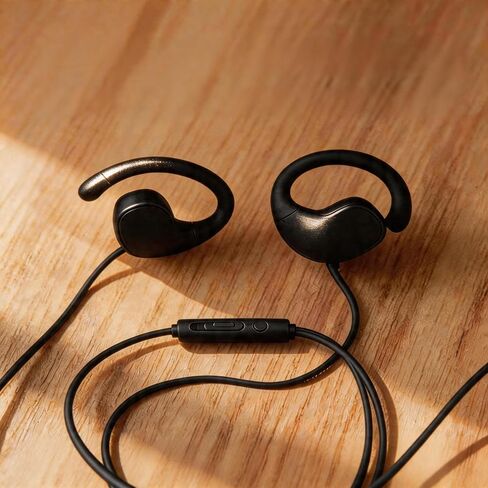 【 USB-C & Plug and Play 】 HiFi Sports Hanging Ear Wired Headphones, Elastic Design, Clear and Balanced Sound, Lightweight and Comfortable, Suitable for Running and Daily Outings 2026 in Kuwait
