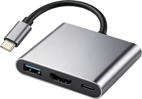 3-in-1 USB C to HDMI Adapter, Hub with 4K HDMI Output for Type C Devices in Kuwait