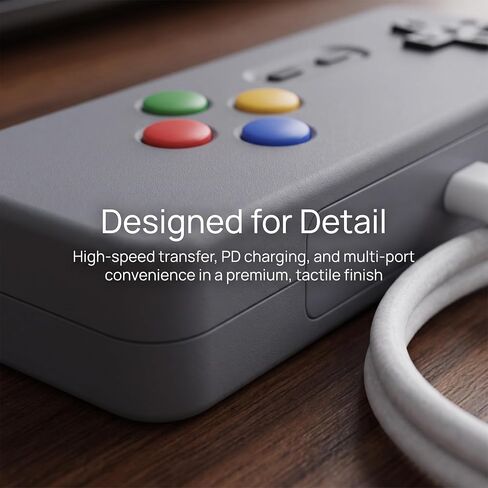 Retro Gamepad Type-C Hub 4-Port Dock with PD PC Desk Decor in Kuwait
