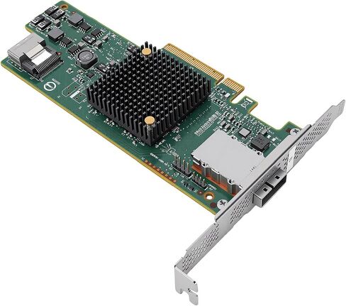GOWENIC PCIe 3.0 X8 6Gbs HBA Controller Card, 8 Port SAS Serial ATA Controller with SFF-8087 SFF-8088, Support for, Hardware 0/1/1E/10, 256 Device Support, Low Power in Kuwait