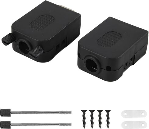 DB9 Solderless Connector RS232 D-SUB Serial to 9-Pin Port Terminal Male Female Adapter with Case (1Pcs-Male+1Pcs-Female) in Kuwait