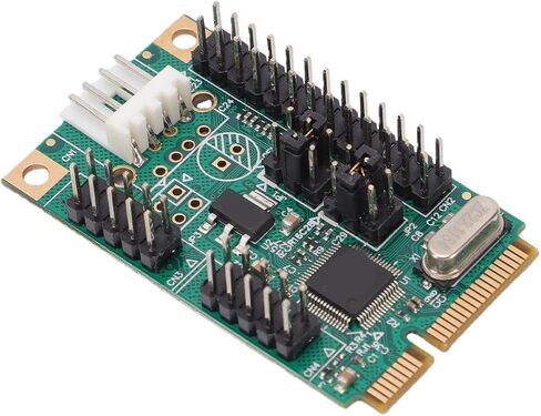 GOWENIC PCIe to 2 Serial Ports Controller Card, Dual Serial PCIe Card Adapter with 256B FIFO, 8Mbps HighSpeed COM Port Expansion for / in Kuwait