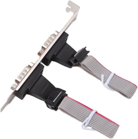 GOWENIC PCIe to 2 Serial Ports Controller Card, Dual Serial PCIe Card Adapter with 256B FIFO, 8Mbps HighSpeed COM Port Expansion for / in Kuwait