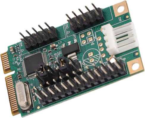 GOWENIC PCIe to 2 Serial Ports Controller Card, Dual Serial PCIe Card Adapter with 256B FIFO, 8Mbps HighSpeed COM Port Expansion for / in Kuwait