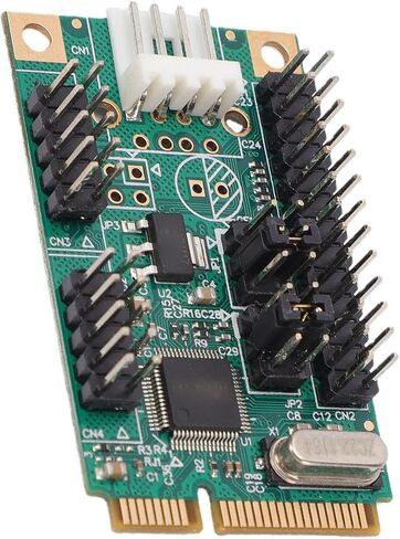 GOWENIC PCIe to 2 Serial Ports Controller Card, Dual Serial PCIe Card Adapter with 256B FIFO, 8Mbps HighSpeed COM Port Expansion for / in Kuwait