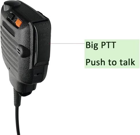 KMC-25 Speaker mic Handheld Microphone Compatible with Kenwood Nexedge NX-200 NX-3300 NX-210 NX-300 NX-3200 TK-2180 TK-3180 NX-5200 NX-5300 NX-5400 TK-2180 TK-3180 TK-5210 TK-5220 TK-5410 in Kuwait