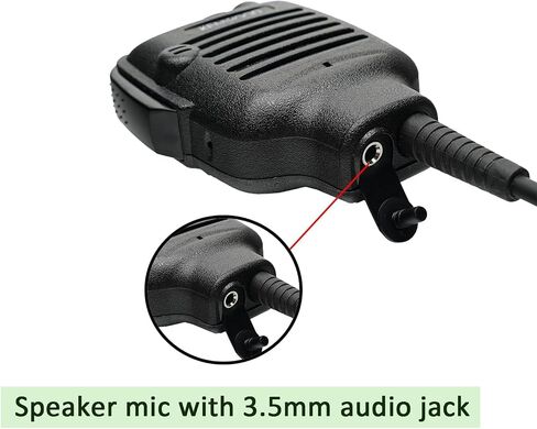 KMC-25 Speaker mic Handheld Microphone Compatible with Kenwood Nexedge NX-200 NX-3300 NX-210 NX-300 NX-3200 TK-2180 TK-3180 NX-5200 NX-5300 NX-5400 TK-2180 TK-3180 TK-5210 TK-5220 TK-5410 in Kuwait
