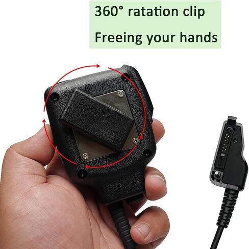 KMC-25 Speaker mic Handheld Microphone Compatible with Kenwood Nexedge NX-200 NX-3300 NX-210 NX-300 NX-3200 TK-2180 TK-3180 NX-5200 NX-5300 NX-5400 TK-2180 TK-3180 TK-5210 TK-5220 TK-5410 in Kuwait