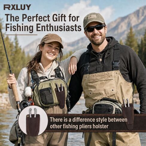 Fishing Pliers Holster with Retractable Lanyard (Camel) in Kuwait