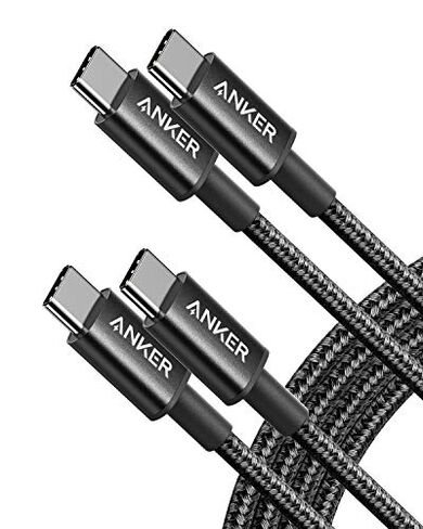 Anker USB C to USB C Cable, Type-C 60W Fast Charging (6 FT, 2Pack),Zolo Charger Block, 2-Pack 4-Port Wall Adapter with 50W Max Output in Saudi Arabia