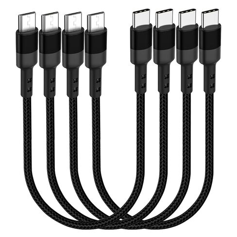 Short USB C to USB C Cable 1FT, 3 Packs, 60W PD Fast Charging in Saudi Arabia