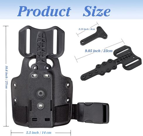 Drop Flex Adapter with Single Strap Leg Shroud Adapter for Gun Holsters and Magazine Pouche Quick Locking, Black in Kuwait