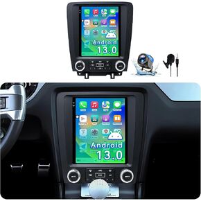 Car Stereo Radio Compatible with Ford Mustang 2010 2011 2012 2013 2014, Android 13 Touchscreen Support Wireless CarPlay Android Auto/GPS/WiFi/Bluetooth/Mirror Link/Backup Camera(10 lnch) in Kuwait