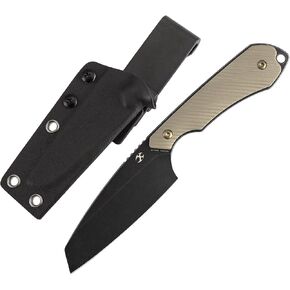 KANSEPT Valk Fixed Blade Knife, 3" Stonewashed Nitro V, Lightweight Copper Carbon Fiber Ergonomic Handle, Adjustable Kydex Sheath, EDC Outdoor Camping Hunting Survival G019A5 in Kuwait