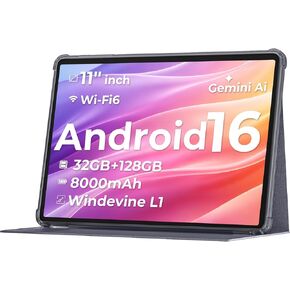 Android Tablet 11 inch, Android 16 with 32GB RAM + 128GB ROM and 8000 mAh in Kuwait