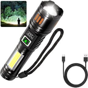 AYL Rechargeable Flashlights 1 Pack, Tactical LED Flashlight High Lumens in Kuwait