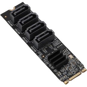 Fabater M.2 M Key Adapter Card Fast Performance for Serial ATA Expansion with Indicator Light for PC Users 1 Unit in Kuwait