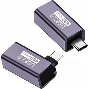 xiwai USB 2.0 B Type Female to Type-A & Type-B Male Adapter, 2 Pack Extension Connector for Printer Scanner Disk in Kuwait