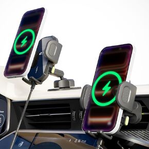 Bracketron PwrUp 15W Qi Wireless Car Charger Holder, Vent & Dash in Kuwait