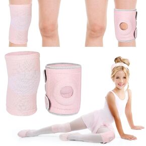 2 Pcs Kids Knee Brace, Youth Compression, Black, Medium in Kuwait