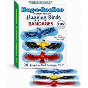 Hugging Paws – Cat Themed Bandages from Hug-a-BooBoo, The Friendly Kitty Bandages that Hug! Beautiful Wound Coverings Feature Paintings of Actual Rescue Cats! Great Cat Lover Gift! 24 Count Box in Kuwait