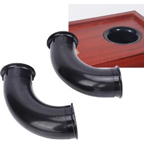 2PCS 90mm Speaker Port Tube, ABS Subwoofer Bass Vent Tube with Curved Design for PA DJ Speaker Cabinets & Boxes in Kuwait