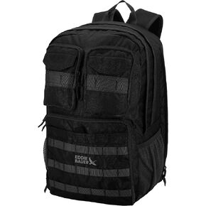Eddie Bauer Cargo Tactical Backpack | Adventure | Heavy Duty | Outdoor | Water Resistant | 600D Polyester - Antique Bronze in Kuwait