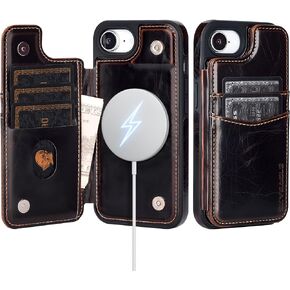 SkyEagle Compatible with MagSafe iPhone 17e / 16e Case Wallet,Coffee in Saudi Arabia