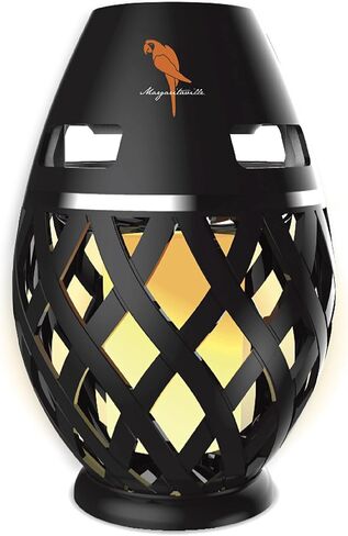 Margaritaville Tiki Torch - Waterproof Bluetooth Speaker, Portable Party Speaker with Flickering LED Lights, Perfect for Travel, Parties, Yards, and Pools (2 Pack) in Saudi Arabia