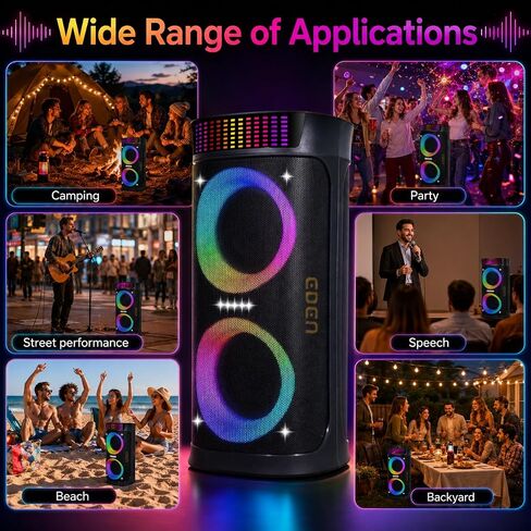 Bluetooth Speaker, 300W Peak Loud Party Speaker with Dual 6.5" Subwoofers in Saudi Arabia