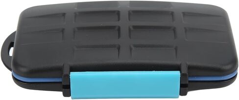 MC - 2 Memory Card Case, Water Storage Box for 4 CF Cards and 8 SD Cards, Hard ABS with TPR Interior, Holder with Keychain Hole for in Kuwait