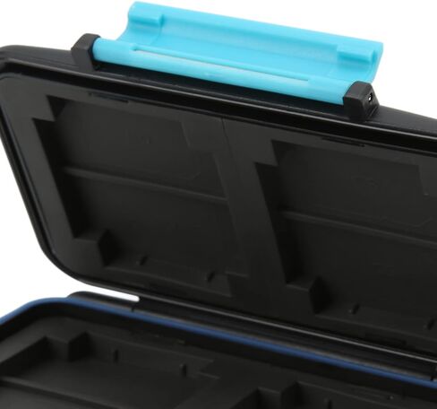 MC - 2 Memory Card Case, Water Storage Box for 4 CF Cards and 8 SD Cards, Hard ABS with TPR Interior, Holder with Keychain Hole for in Kuwait