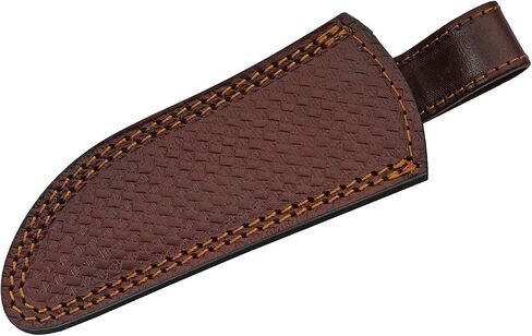 SZCO Full Tang Hunting Knife 8 Inch - Smokewood Buffalo Skinning Knife with Wood Handle, Damascus Blade & Sheath - Pocket Knife for Hunting, Camping & Outdoor uses - Knives for Men in Kuwait
