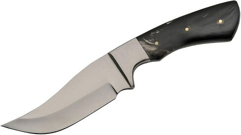 SZCO Full Tang Wild Buffalo Hunting Knife 8.25 Inch - Camping Knife with Horn Handle, Stainless Steel Blade & Sheath - Pocket Knife for Hunting, Camping & Outdoor uses - Knives for Men in Kuwait
