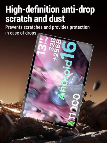 Screen Protector for DOOGEE U13 13 inch Android 16 Tablet, HD Tempered Glass 9H Anti-scratch Film, Touch Sensitive [2-Pack] in Kuwait