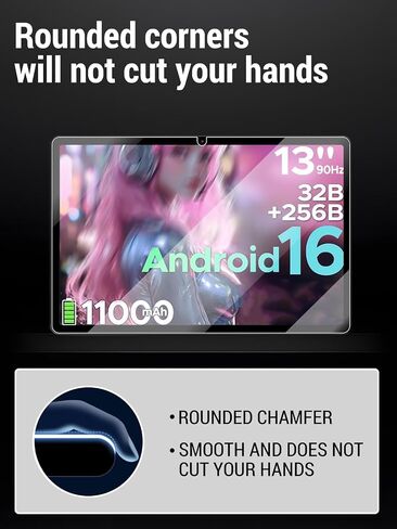 Screen Protector for DOOGEE U13 13 inch Android 16 Tablet, HD Tempered Glass 9H Anti-scratch Film, Touch Sensitive [2-Pack] in Kuwait