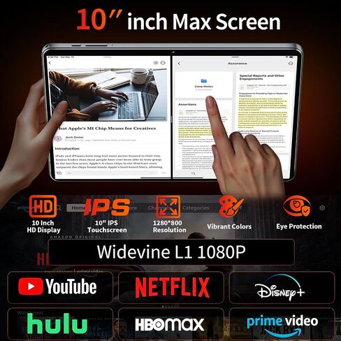 Android Tablet with Keyboard - Android 16 tablet with 26GB+256GB+2TB Expand, 10 inch Tablet with 8-Core, Gemini AI, 5G WiFi, 8000mAh, GPS, GMS, Electronic Tablet PC with Case/Mouse/Stylus-Green Case in Kuwait