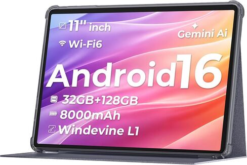 Android Tablet 11 inch, Android 16 with 32GB RAM + 128GB ROM and 8000 mAh in Kuwait
